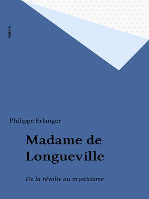 cover image of Madame de Longueville